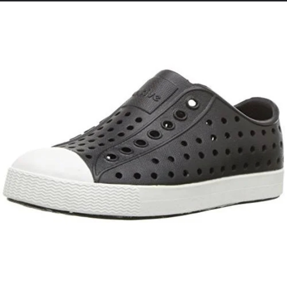 Native Shoes Black and White Water Shoes Slip-On